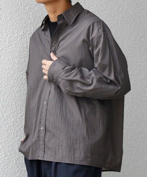 SHIPS / シップス シャツ・ブラウス | SHIPS any:〈洗濯機可能〉ワッシャーナイロン ライト シアー シャツ◆ | 詳細4