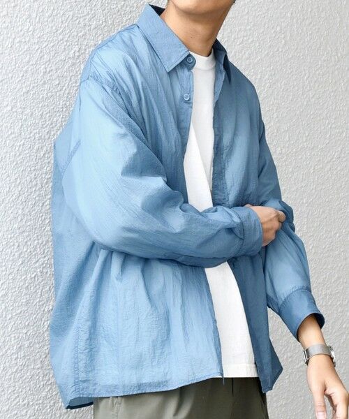 SHIPS / シップス シャツ・ブラウス | SHIPS any:〈洗濯機可能〉ワッシャーナイロン ライト シアー シャツ◆ | 詳細19