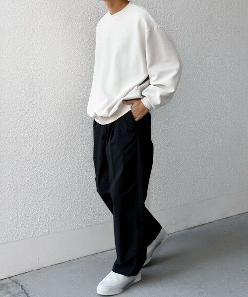 SHIPS / シップス スウェット | SHIPS any:〈洗濯機可能〉フクレ ジャガード ダンボール レイヤード ネック プルオーバー◆ | 詳細2