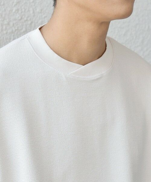 SHIPS / シップス スウェット | SHIPS any:〈洗濯機可能〉フクレ ジャガード ダンボール レイヤード ネック プルオーバー◆ | 詳細6