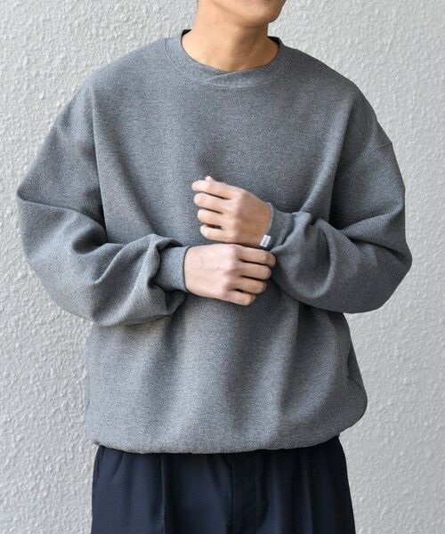 SHIPS / シップス スウェット | SHIPS any:〈洗濯機可能〉フクレ ジャガード ダンボール レイヤード ネック プルオーバー◆ | 詳細9