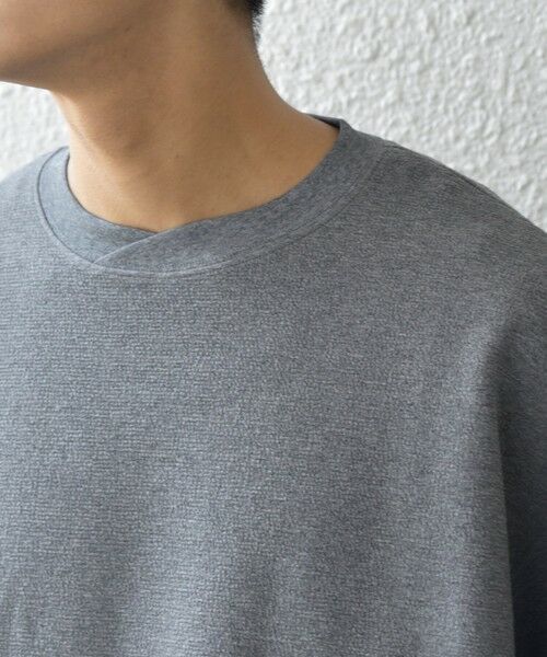 SHIPS / シップス スウェット | SHIPS any:〈洗濯機可能〉フクレ ジャガード ダンボール レイヤード ネック プルオーバー◆ | 詳細12