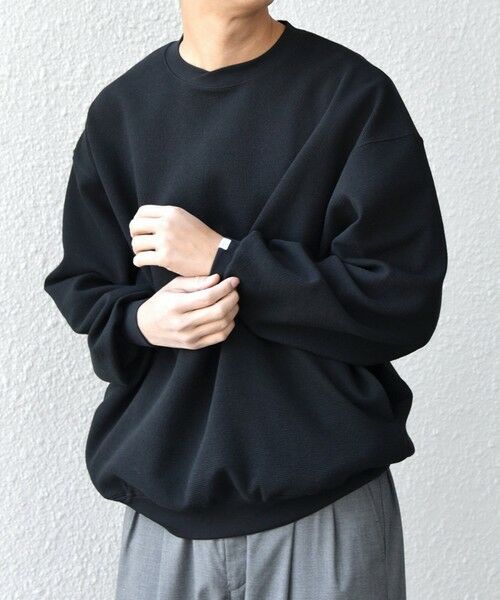 SHIPS / シップス スウェット | SHIPS any:〈洗濯機可能〉フクレ ジャガード ダンボール レイヤード ネック プルオーバー◆ | 詳細16