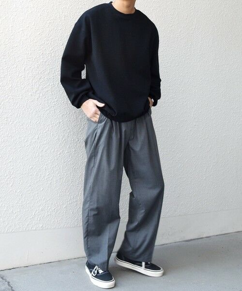 SHIPS / シップス スウェット | SHIPS any:〈洗濯機可能〉フクレ ジャガード ダンボール レイヤード ネック プルオーバー◆ | 詳細14