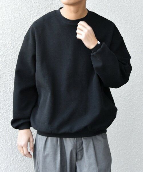 SHIPS / シップス スウェット | SHIPS any:〈洗濯機可能〉フクレ ジャガード ダンボール レイヤード ネック プルオーバー◆ | 詳細15