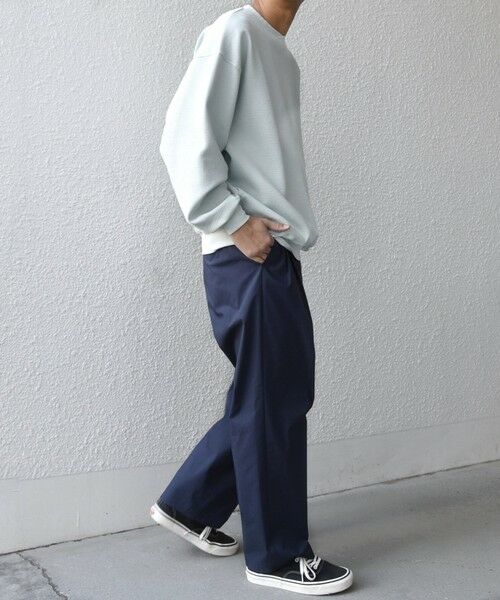 SHIPS / シップス スウェット | SHIPS any:〈洗濯機可能〉フクレ ジャガード ダンボール レイヤード ネック プルオーバー◆ | 詳細20