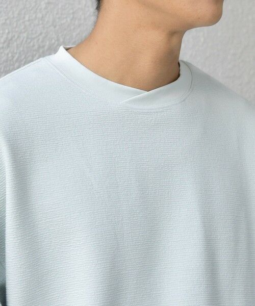 SHIPS / シップス スウェット | SHIPS any:〈洗濯機可能〉フクレ ジャガード ダンボール レイヤード ネック プルオーバー◆ | 詳細23