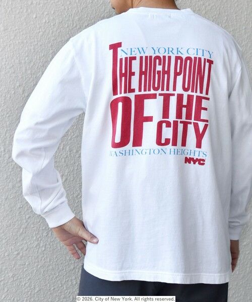 SHIPS / シップス Tシャツ | GOOD ROCK SPEED: NYC グラフィック プリント Tシャツ(ロンT)◆（ホワイト）