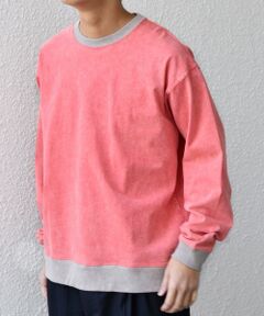 SHIPS / シップス Tシャツ | 【SHIPS any別注】ONEITA: ケミカルウォッシュ リラックス リンガー Tシャツ(ロンT)◆