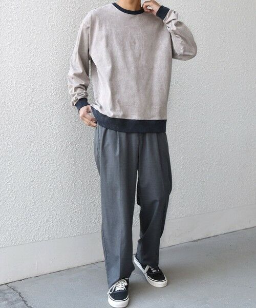 SHIPS / シップス Tシャツ | 【SHIPS any別注】ONEITA: ケミカルウォッシュ リラックス リンガー Tシャツ(ロンT)◆ | 詳細1