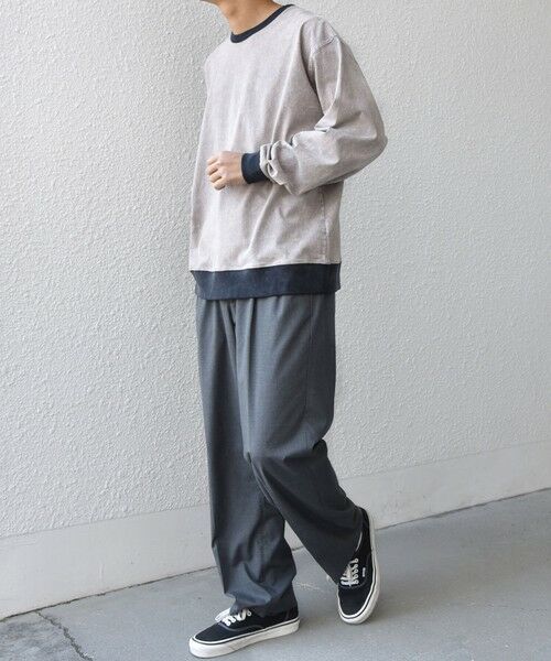 SHIPS / シップス Tシャツ | 【SHIPS any別注】ONEITA: ケミカルウォッシュ リラックス リンガー Tシャツ(ロンT)◆ | 詳細2