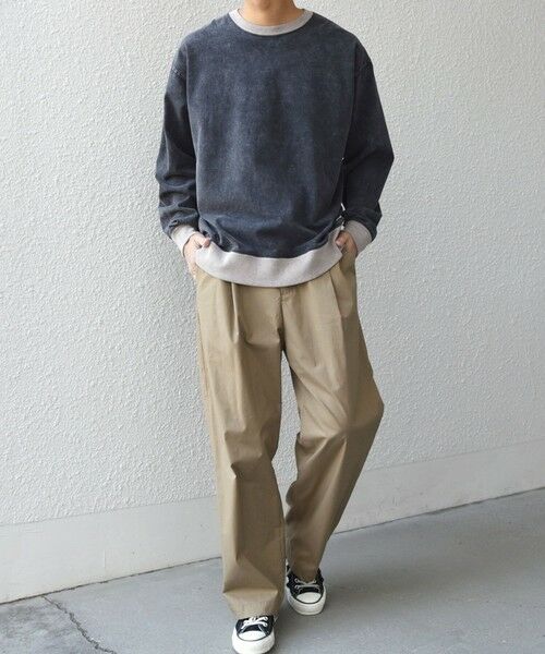 SHIPS / シップス Tシャツ | 【SHIPS any別注】ONEITA: ケミカルウォッシュ リラックス リンガー Tシャツ(ロンT)◆ | 詳細6