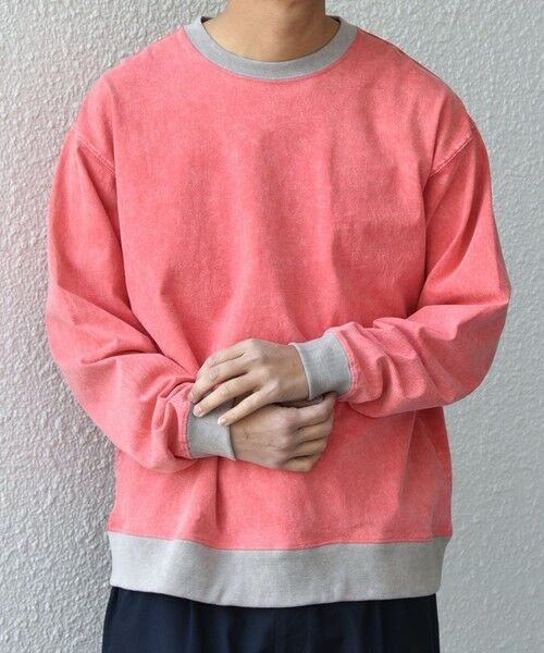 SHIPS / シップス Tシャツ | 【SHIPS any別注】ONEITA: ケミカルウォッシュ リラックス リンガー Tシャツ(ロンT)◆ | 詳細13