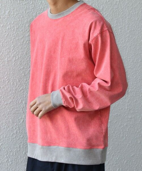 SHIPS / シップス Tシャツ | 【SHIPS any別注】ONEITA: ケミカルウォッシュ リラックス リンガー Tシャツ(ロンT)◆ | 詳細14