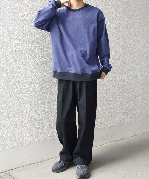 SHIPS / シップス Tシャツ | 【SHIPS any別注】ONEITA: ケミカルウォッシュ リラックス リンガー Tシャツ(ロンT)◆ | 詳細16