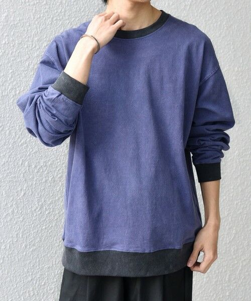 SHIPS / シップス Tシャツ | 【SHIPS any別注】ONEITA: ケミカルウォッシュ リラックス リンガー Tシャツ(ロンT)◆ | 詳細18