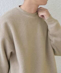 SHIPS / シップス スウェット | SHIPS any:〈洗濯機可能〉ボア フリース レイヤード ネック プルオーバー◆