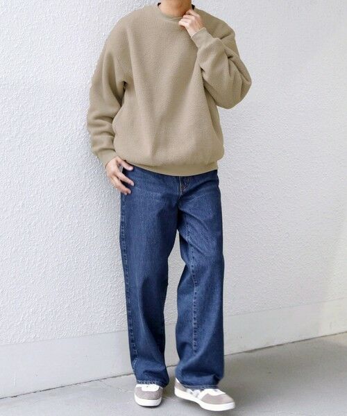 SHIPS / シップス スウェット | SHIPS any:〈洗濯機可能〉ボア フリース レイヤード ネック プルオーバー◆ | 詳細1