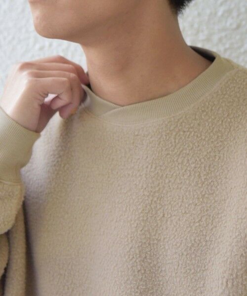 SHIPS / シップス スウェット | SHIPS any:〈洗濯機可能〉ボア フリース レイヤード ネック プルオーバー◆ | 詳細6