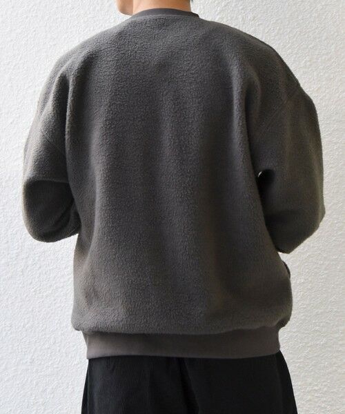 SHIPS / シップス スウェット | SHIPS any:〈洗濯機可能〉ボア フリース レイヤード ネック プルオーバー◆ | 詳細10