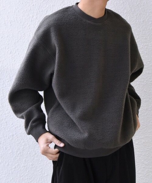 SHIPS / シップス スウェット | SHIPS any:〈洗濯機可能〉ボア フリース レイヤード ネック プルオーバー◆ | 詳細11