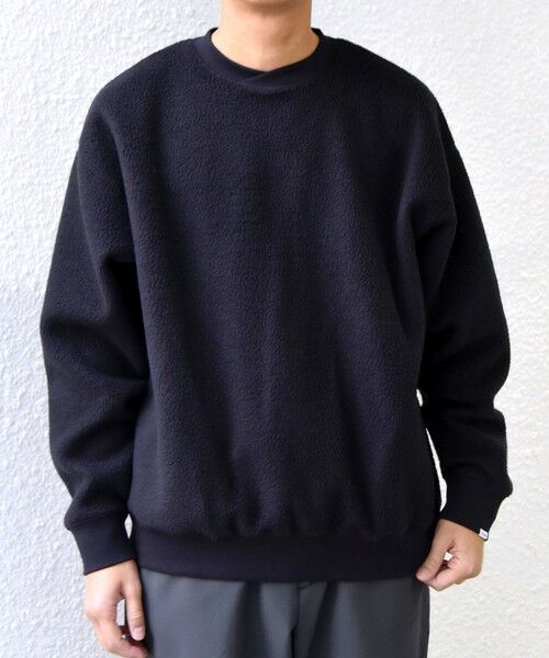 SHIPS / シップス スウェット | SHIPS any:〈洗濯機可能〉ボア フリース レイヤード ネック プルオーバー◆ | 詳細14