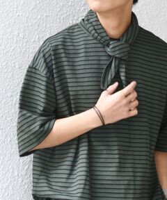 SHIPS / シップス Tシャツ | SHIPS any:〈洗濯機可能〉マリンテイスト ボーダー リラックス Tシャツ(スカーフ付き)◆