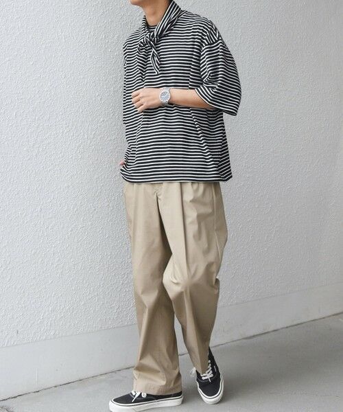 SHIPS / シップス Tシャツ | SHIPS any:〈洗濯機可能〉マリンテイスト ボーダー リラックス Tシャツ(スカーフ付き)◆ | 詳細7