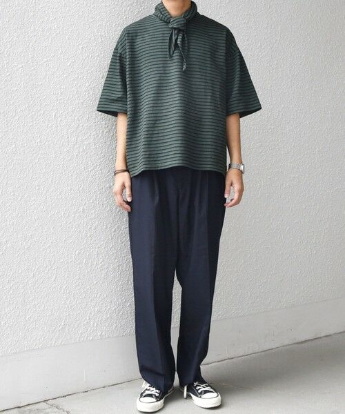 SHIPS / シップス Tシャツ | SHIPS any:〈洗濯機可能〉マリンテイスト ボーダー リラックス Tシャツ(スカーフ付き)◆ | 詳細13