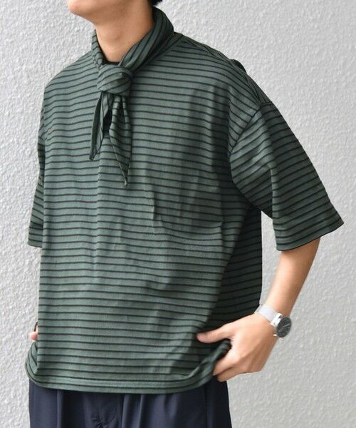 SHIPS / シップス Tシャツ | SHIPS any:〈洗濯機可能〉マリンテイスト ボーダー リラックス Tシャツ(スカーフ付き)◆ | 詳細16