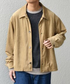 SHIPS / シップス ブルゾン | SHIPS any: ピーチスキン リラックス ポケット ボタン ブルゾン◆