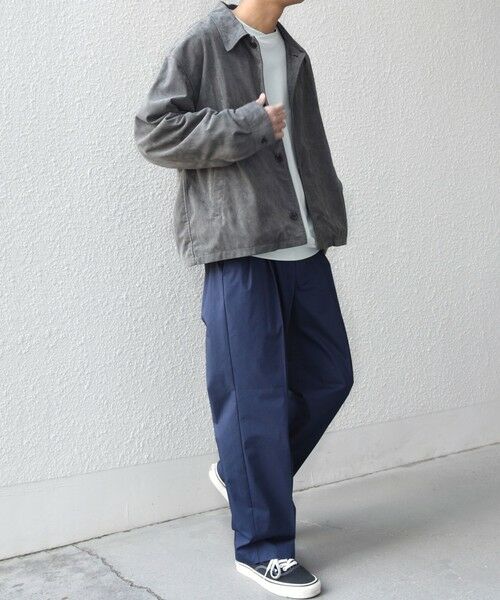 SHIPS / シップス ブルゾン | SHIPS any: ピーチスキン リラックス ポケット ボタン ブルゾン◆ | 詳細1