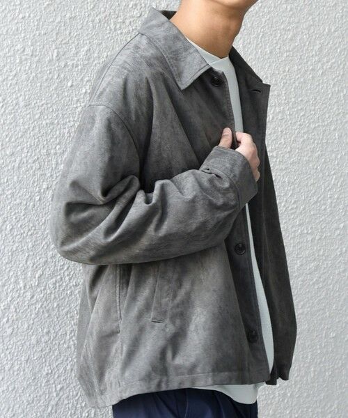 SHIPS / シップス ブルゾン | SHIPS any: ピーチスキン リラックス ポケット ボタン ブルゾン◆ | 詳細3