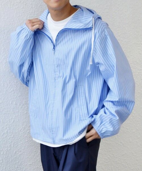 SHIPS / シップス その他アウター | SHIPS any:〈洗濯機可能〉アノラック テイスト ストライプ マリン パーカー◆ | 詳細4