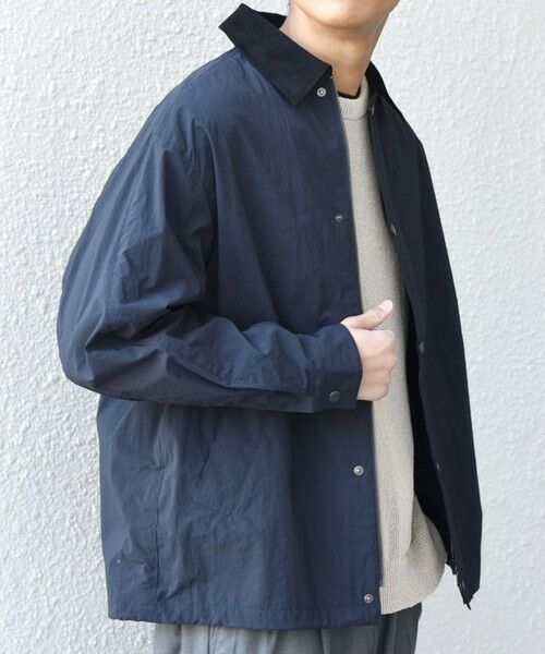 SHIPS / シップス ブルゾン | 【SHIPS any 別注】Bollington:〈洗濯機可能〉ショート ライト ハンティングジャケット◆（ネイビー）