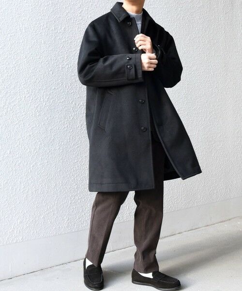 SHIPS / シップス ステンカラーコート | SHIPS any: ウォーム メルトン ステンカラー コート◆ | 詳細9