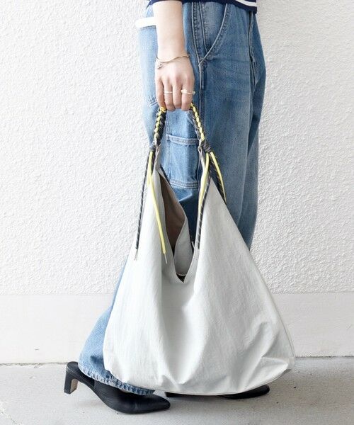 SHIPS / シップス トートバッグ | 《予約》SHIPS any: A4 Vカット コードハンドル トート バッグ | 詳細1