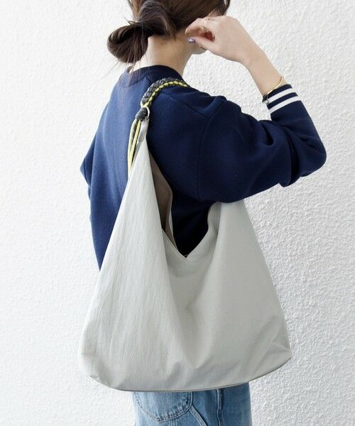 SHIPS / シップス トートバッグ | 《予約》SHIPS any: A4 Vカット コードハンドル トート バッグ | 詳細3