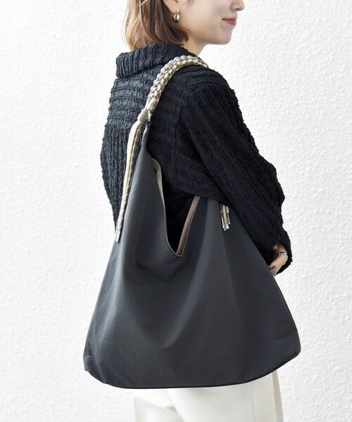 SHIPS / シップス トートバッグ | 《予約》SHIPS any: A4 Vカット コードハンドル トート バッグ | 詳細4