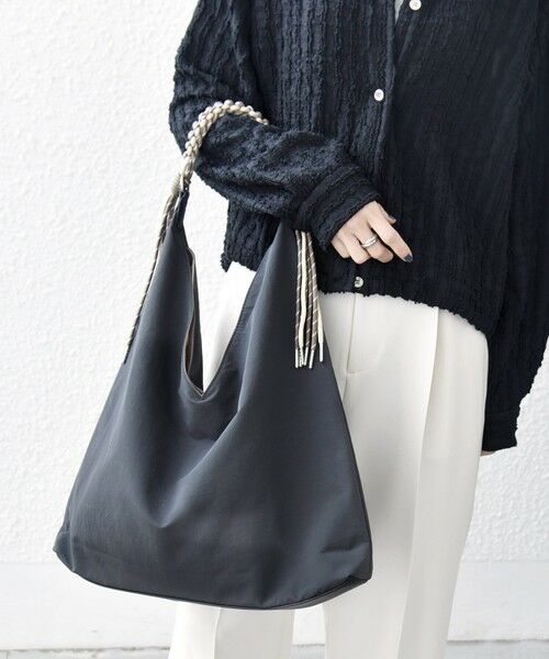 SHIPS / シップス トートバッグ | 《予約》SHIPS any: A4 Vカット コードハンドル トート バッグ | 詳細5