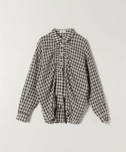 SHIPS / シップス シャツ・ブラウス | 《予約》SHIPS any:〈洗濯機可能〉ギンガムチェック サッカー ドロスト シャツ ブラウス | 詳細8