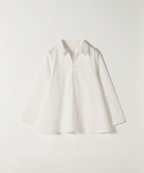 SHIPS / シップス シャツ・ブラウス | 《予約》SHIPS any:〈洗濯機可能〉フラワー モチーフ Aライン スキッパー シャツ ブラウス | 詳細9