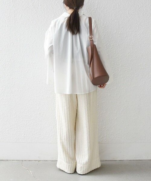 SHIPS / シップス シャツ・ブラウス | 《予約》SHIPS any:〈洗濯機可能〉フラワー モチーフ Aライン スキッパー シャツ ブラウス | 詳細2