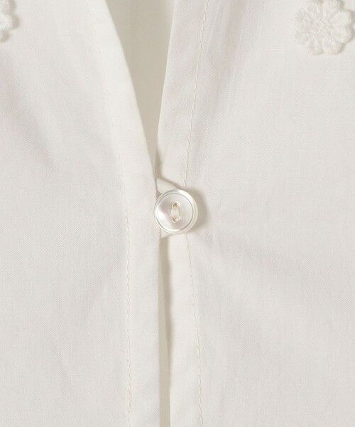 SHIPS / シップス シャツ・ブラウス | 《予約》SHIPS any:〈洗濯機可能〉フラワー モチーフ Aライン スキッパー シャツ ブラウス | 詳細14