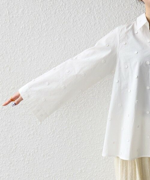 SHIPS / シップス シャツ・ブラウス | 《予約》SHIPS any:〈洗濯機可能〉フラワー モチーフ Aライン スキッパー シャツ ブラウス | 詳細19