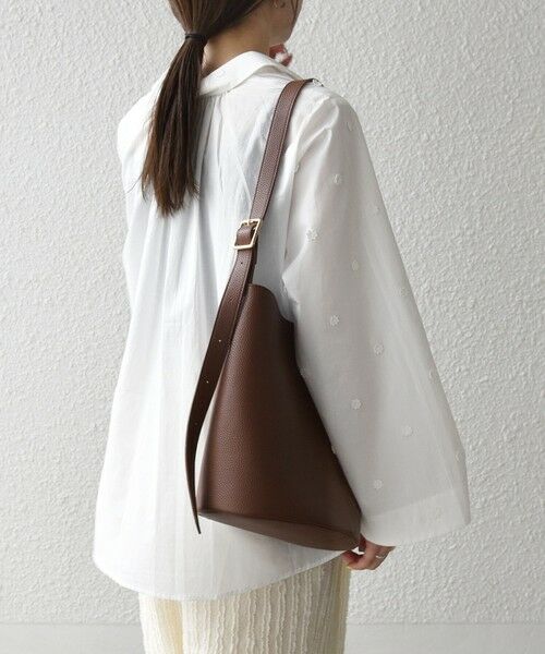 SHIPS / シップス シャツ・ブラウス | 《予約》SHIPS any:〈洗濯機可能〉フラワー モチーフ Aライン スキッパー シャツ ブラウス | 詳細6