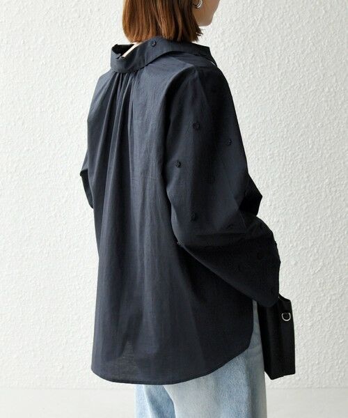 SHIPS / シップス シャツ・ブラウス | 《予約》SHIPS any:〈洗濯機可能〉フラワー モチーフ Aライン スキッパー シャツ ブラウス | 詳細24