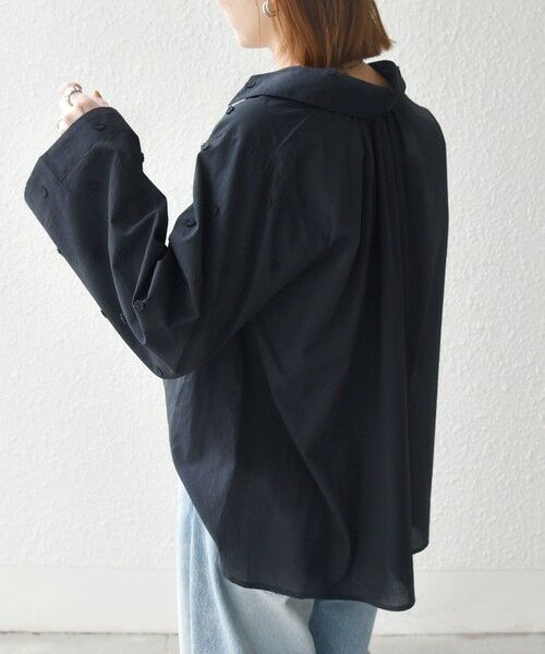 SHIPS / シップス シャツ・ブラウス | 《予約》SHIPS any:〈洗濯機可能〉フラワー モチーフ Aライン スキッパー シャツ ブラウス | 詳細26