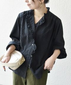 SHIPS / シップス シャツ・ブラウス | 《予約》SHIPS any:〈洗濯機可能〉2WAY シアー フリル ブラウス