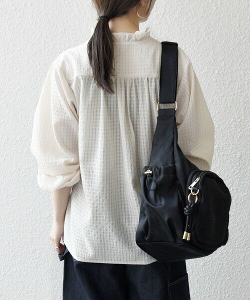 SHIPS / シップス シャツ・ブラウス | 《一部追加予約》SHIPS any:〈洗濯機可能〉フリルカラー スタンド & オープン シャツ ブラウス | 詳細13